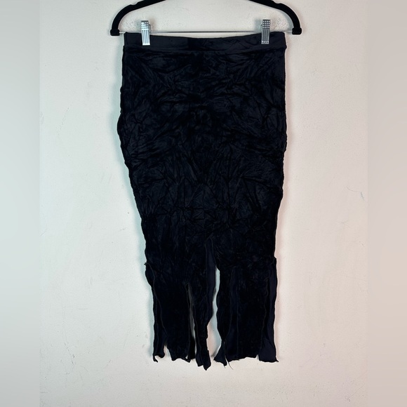 Vintage Rare 80’s TRIPP NYC Goth Black Strips And Tattered Skirt - Picture 2 of 10